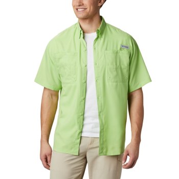 Columbia Overhemd Heren, PFG Tamiami II Short Sleeve LichtGroen, 21OTPSNCQ